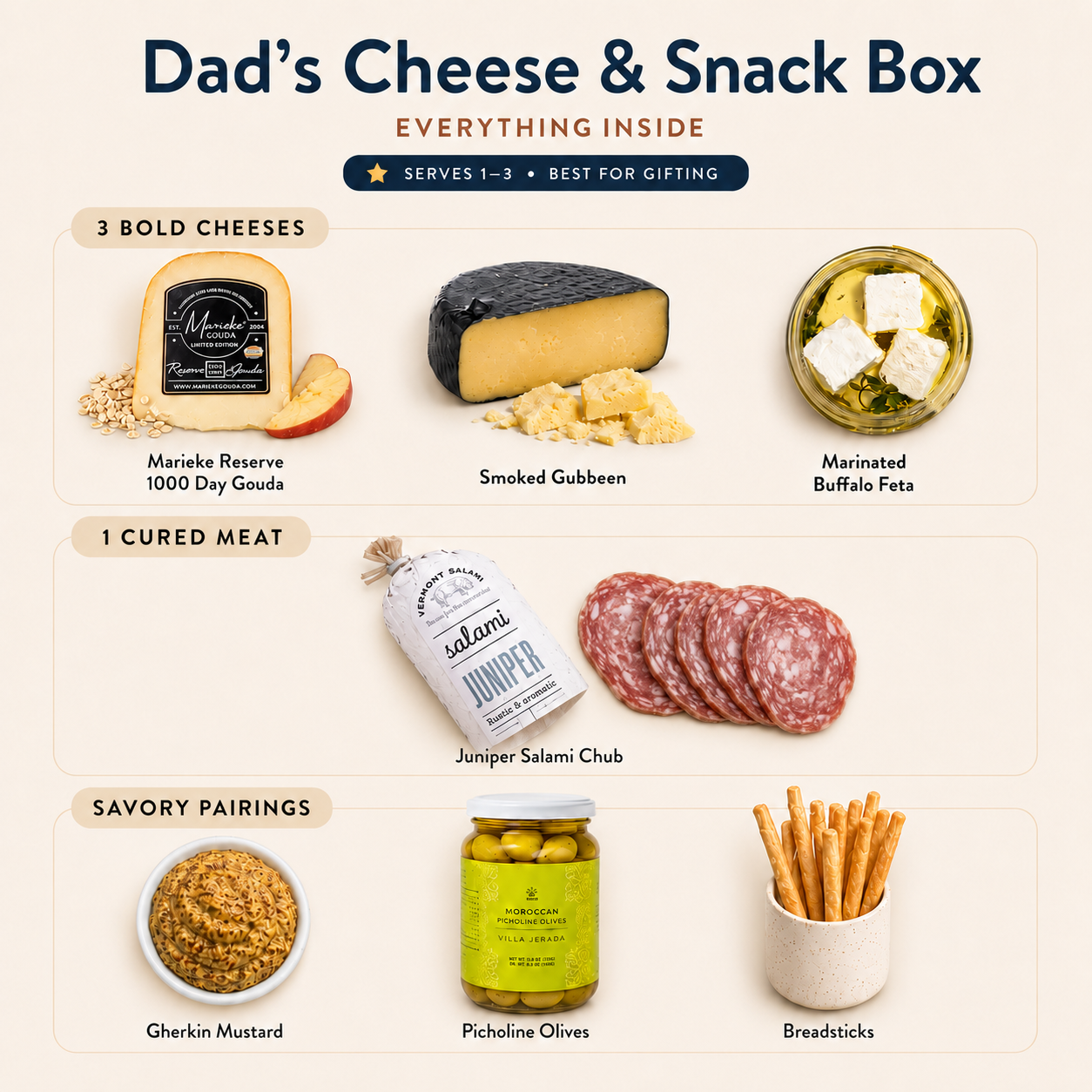 Dad's Cheese & Snack Box